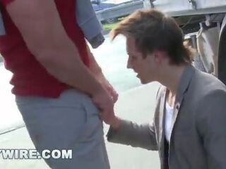 Gaywire - ceko studs having homo x rated video out in public&excl;