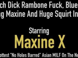 Asiatique persuasion maxine x baise massif 24 pouce manhood & fou bite machine!