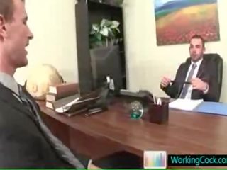 Baan interview resulting in extraordinary stomend homo volwassen film door workingcock